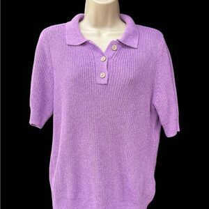 Appleseed's Vibrant Purple Knit Top